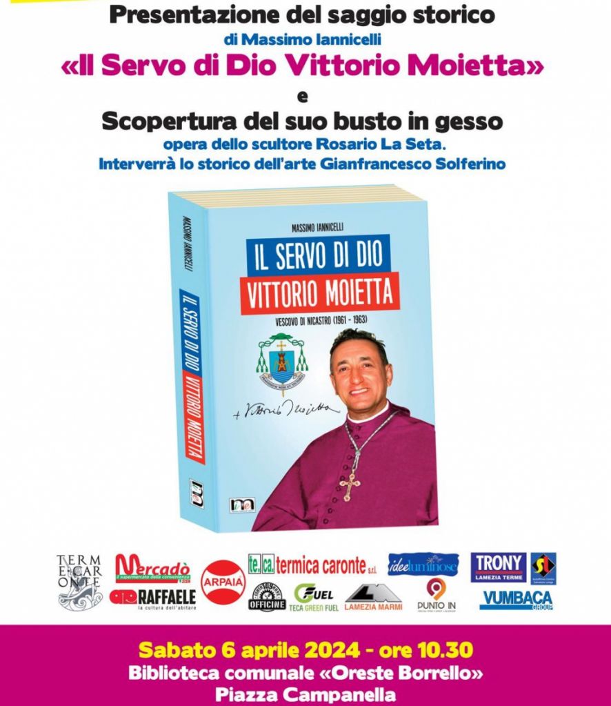 Si presenta il libro su mons. Moietta
